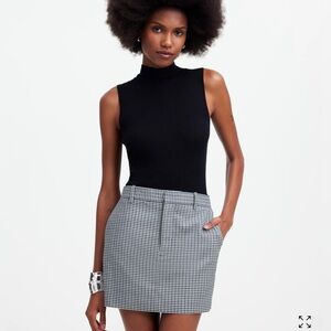 Madewell Plaid Mini Skirt